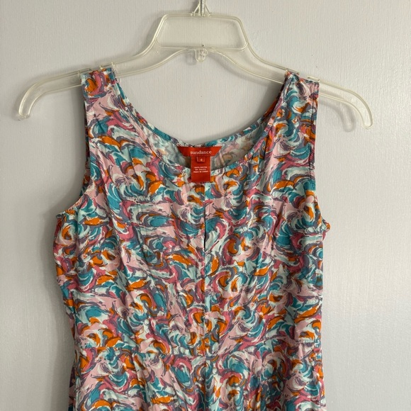 Sundance Salma Watercolor Handkerchief Maxi Dress Size 4 - Picture 6 of 8